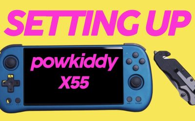 Setting up the Powkiddy X55 as a gift – JelOS / Linux Retro Handheld gaming